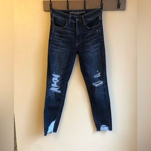 American Eagle High Rise Jegging Crop Jean